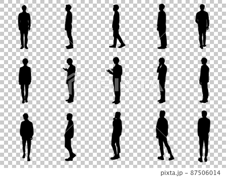 Male silhouette 87506014