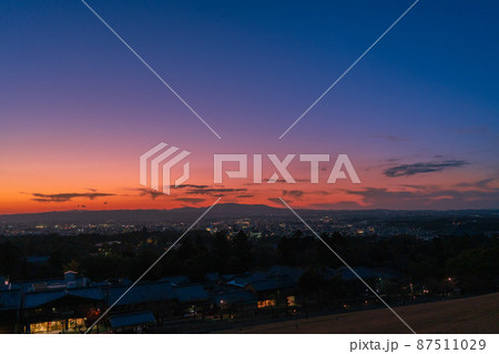 若草山からの夕景 若草山からの夕景 87511029