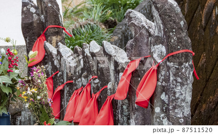 寺院の石像 87511520