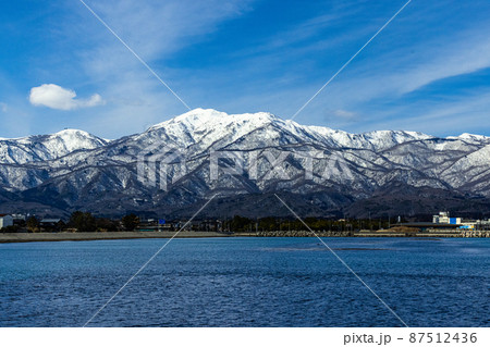 【新潟県】早春の佐渡島・両津港 【新潟県】早春の佐渡島・両津港 87512436