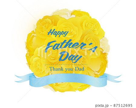 父の日　黄色いバラ 87512695