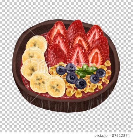 Smoothie bowl acai bowl berries, bananas, granola Smoothie bowl acai bowl berries, bananas, granola 87512874