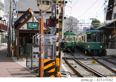 3月　藤沢185江ノ電(江ノ島電鉄)江ノ島駅 87514562
