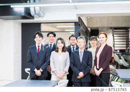 ビジネスパーソン集合写真 87515765