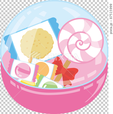 Various sweets in Gachapon capsules 87515999