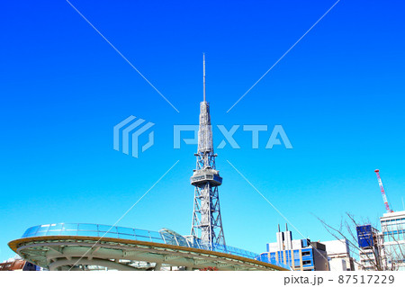名古屋市、名古屋テレビ塔とオアシス21の風景 87517229