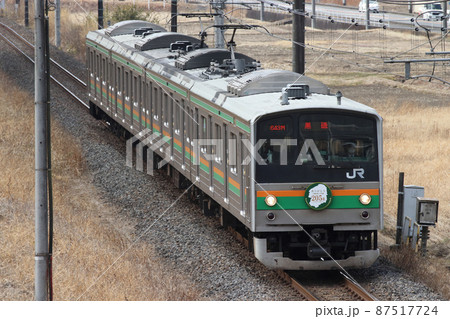 引退寸前の宇都宮線205系（元埼京線車両：宇都宮⇔黒磯） 87517724