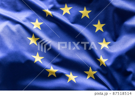 Waving flag of Europe. The symbol of European Union and states Waving flag of Europe. The symbol of European Union and states 87518514
