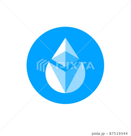 STETH coin icon isolated on white background. STETH coin icon isolated on white background. 87519344