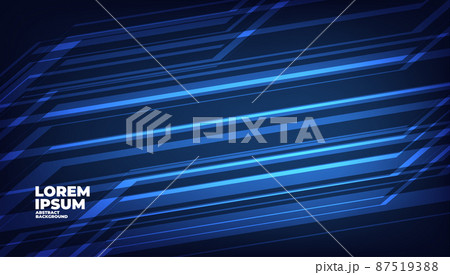 Blue background with abstract geometric shapes modern element for banner, presentation design and flyer. 87519388