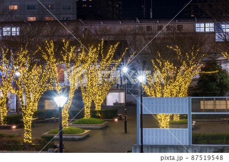 夜景　新浦安駅周辺／千葉県浦安市内　12月撮影 87519548