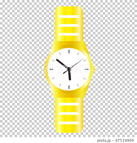 腕時計。高級感漂うゴールドのグラデーションのある時計。 腕時計。高級感漂うゴールドのグラデーションのある時計。 87519909