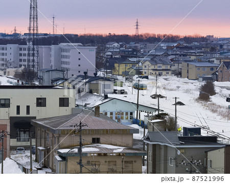 JR根室駅周辺の様子 雪景色 / Nemuro, Hokkaido, Japan JR根室駅周辺の様子 雪景色 / Nemuro, Hokkaido, Japan 87521996