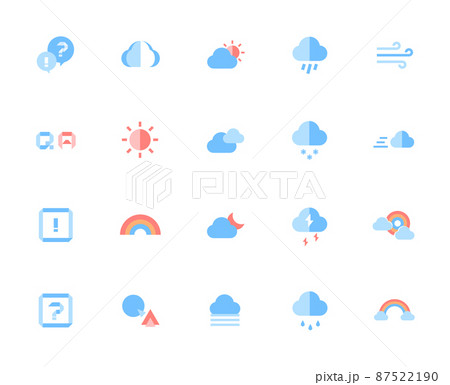 天気 雲 降雨 87522190