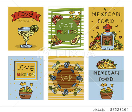 Mexican cuisine, vector doodle food banner. National spicy food, fast food, snacks. Sketch illustration for restaurant, menu, cafe. Fiesta mexicana Mexican cuisine, vector doodle food banner. National spicy food, fast food, snacks. Sketch illustration for restaurant, menu, cafe. Fiesta mexicana 87523164