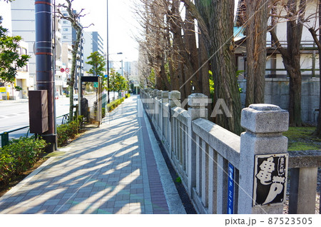 東京江東区亀戸の歩道 87523505