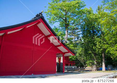 赤城神社　赤城大沼湖畔　初夏の風景　　　 87527266