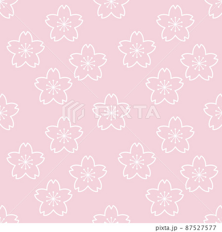 背景パターン素材 桜のシンボル(1_2) 背景パターン素材 桜のシンボル(1_2) 87527577