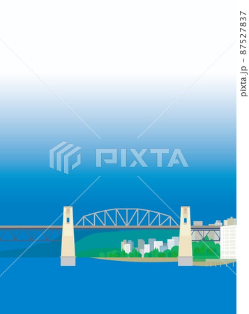 バンクーバー　vancouver　バラードストリートブリッジ　夏 87527837
