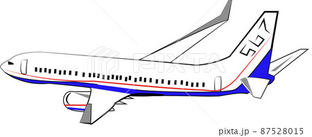 飛行機 航空機 ひこうきのイラスト素材 [87528015] - PIXTA