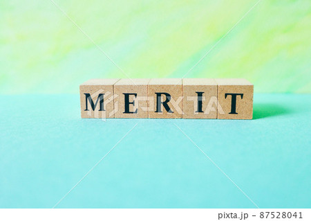 メリット・MERITの文字素材 87528041