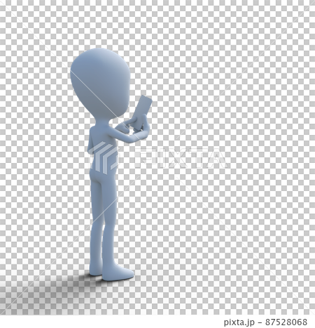 圖片說明：使用智能手機的人 perming3DCG 87528068