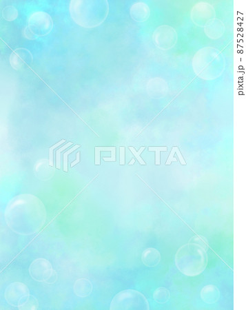 水彩調できれいなシャボン玉の背景イラスト素材 ブルー系 のイラスト素材 水彩調できれいなシャボン玉の背景イラスト素材 ブルー系 のイラスト素材