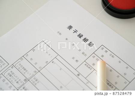 養子縁組届 イメージ 養子縁組届 イメージ 87528479
