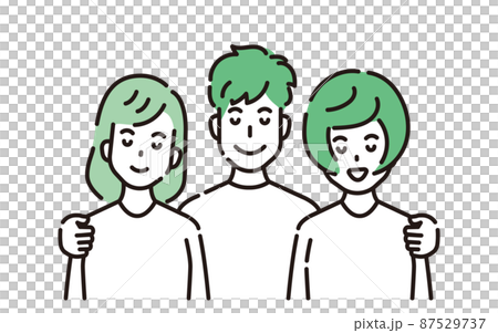 LGBT　線画人物 87529737