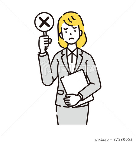 人物イラスト　線画 87530052