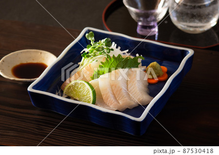 おひょうのお刺身 2 の写真素材 おひょうのお刺身 2 の写真素材