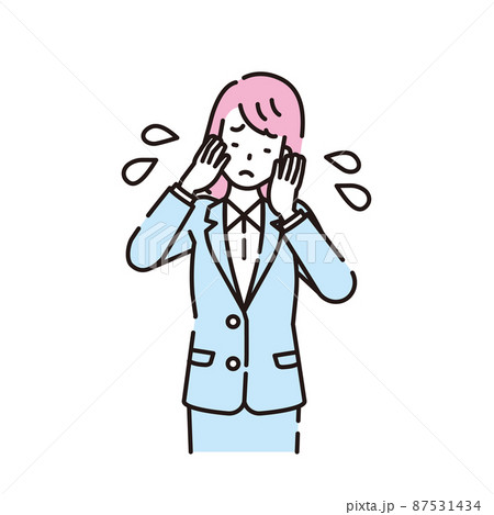 人物イラスト 線画 人物イラスト 線画 87531434