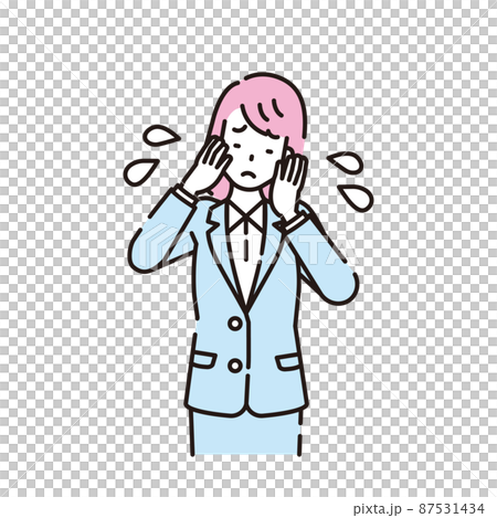 人物イラスト 線画 人物イラスト 線画 87531434