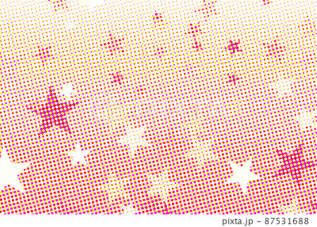 背景素材_グラデーション_ハーフトーン_星 87531688