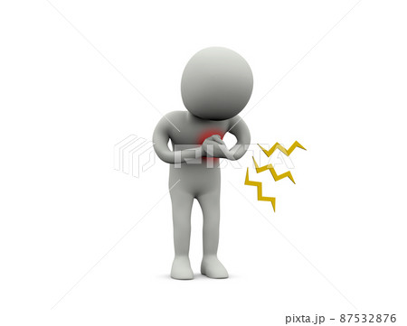 胸の痛み 87532876