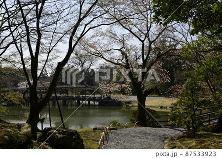 京都仙洞御所　南池　八ッ橋 87533923
