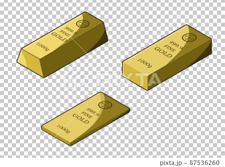 金の延べ棒　印字 87536260