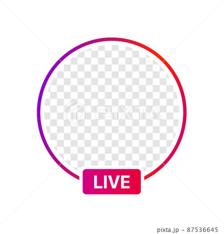 Profile Live Icon Interface. Transparent Placeholder. Put Your Photo Under Background Profile Live Icon Interface. Transparent Placeholder. Put Your Photo Under Background 87536645