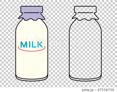 牛乳瓶 Milkのイラスト素材