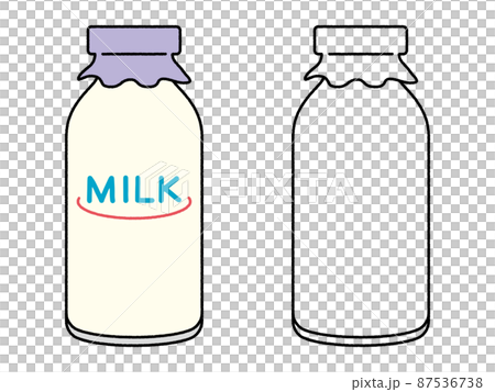 牛乳瓶 Milkのイラスト素材