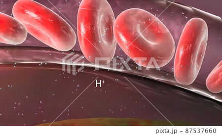 illustration of many blood cells 87537660