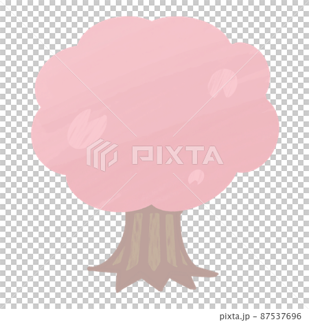 以柔和的色彩和柔和的色調描繪櫻花樹 以柔和的色彩和柔和的色調描繪櫻花樹 87537696