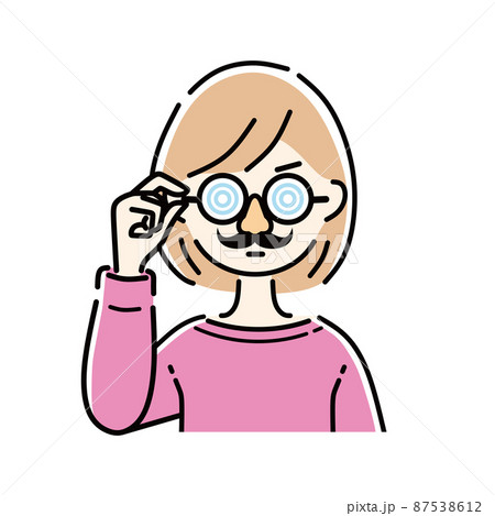 つけ眼鏡　女性 87538612