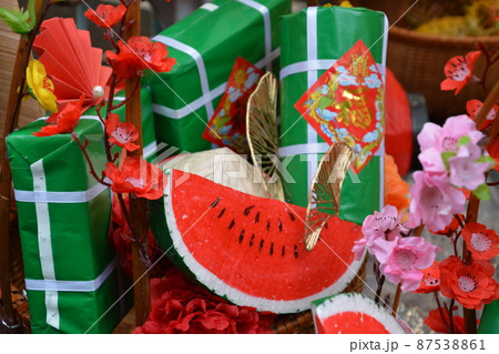 ベトナム テト飾り スイカ ベトナム テト飾り スイカ 87538861