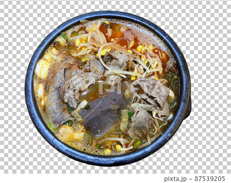 ヘ 土鍋 背景 87539205