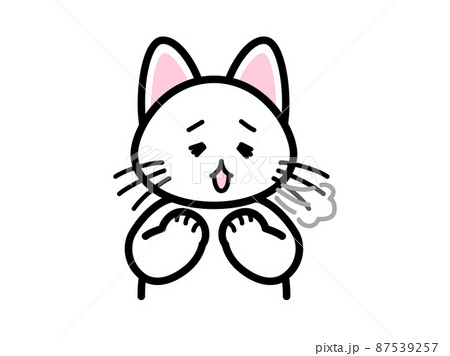 ため息をつく猫 87539257