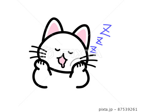 居眠りする猫 87539261