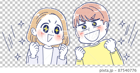 女性と男性 87540776