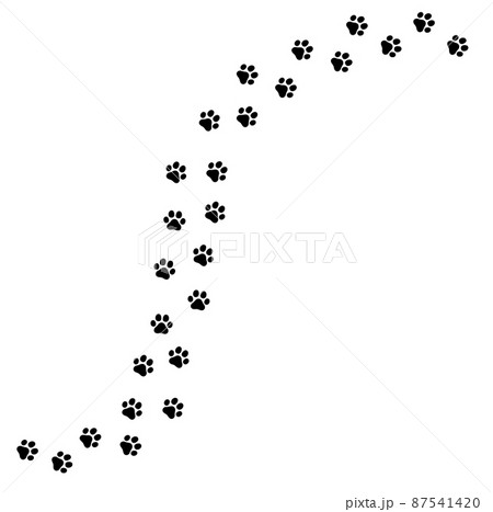 犬や猫の足跡 手がかり 犬や猫の足跡 手がかり 87541420