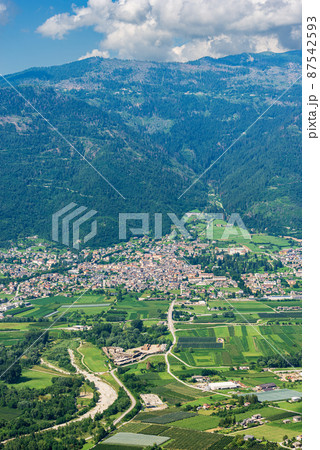 Levico Terme Town in Sugana Valley - Trentino Alto Adige Italy Levico Terme Town in Sugana Valley - Trentino Alto Adige Italy 87542593